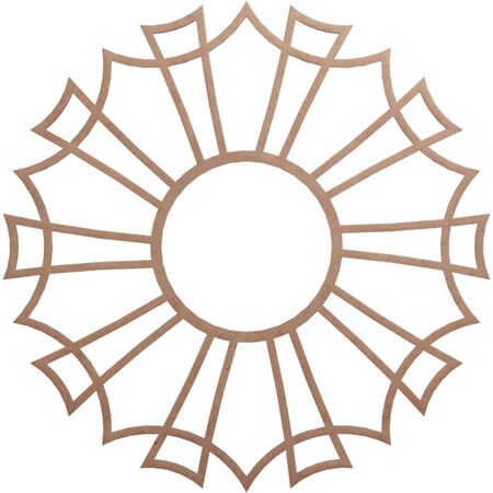 Ekena Millwork Augustus Wood Fretwork Pierced Ceiling Medallion, Wood (Paint Grade), 36"OD x 12 5/8"ID x 3/8"T CMWP36X36X0375AUMF